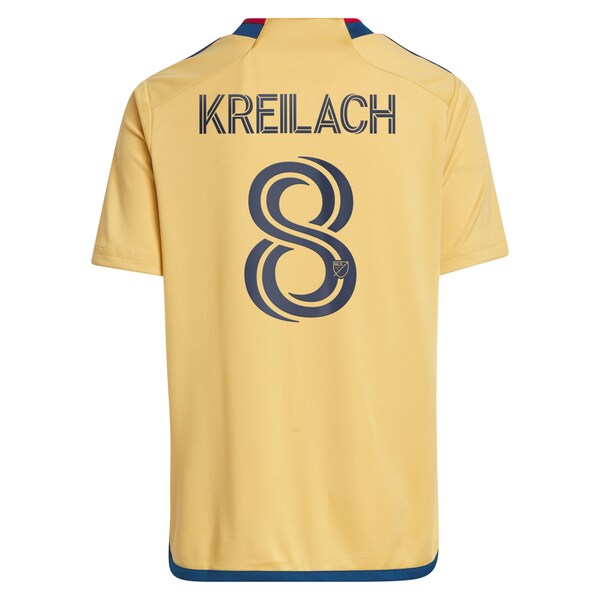 Damir Kreilach Real Salt Lake adidas Youth 2024 The Beehive State Kit Replica Player Jersey - Gold