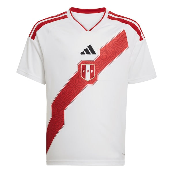 Peru National Team adidas Youth FIFA x World Cup 2026 Home Replica Jersey - White