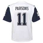 Micah Parsons Dallas Cowboys Nike Youth Alternate Game Jersey - White/Navy