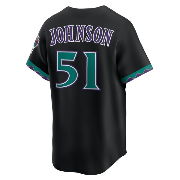 Randy Johnson Arizona Diamondbacks Nike Throwback Cooperstown Collection Limited Jersey - Black/Cream