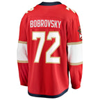 Sergei Bobrovsky Florida Panthers  2025 Stanley Cup Final Home Breakaway Player Jersey - Red