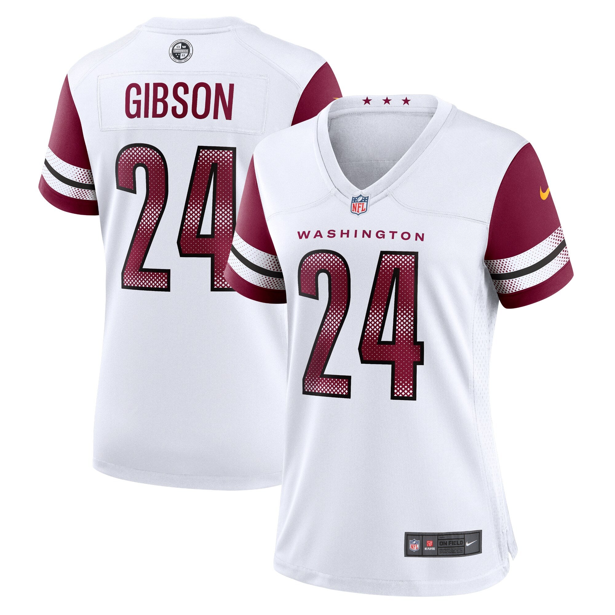 Antonio Gibson Washington Commanders Nike Women's Alternate Game Player Jersey - Black/Burgundy/White