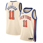 Jalen Brunson New York Knicks Nike Unisex 2025/26 Swingman Jersey - Cream - City Edition