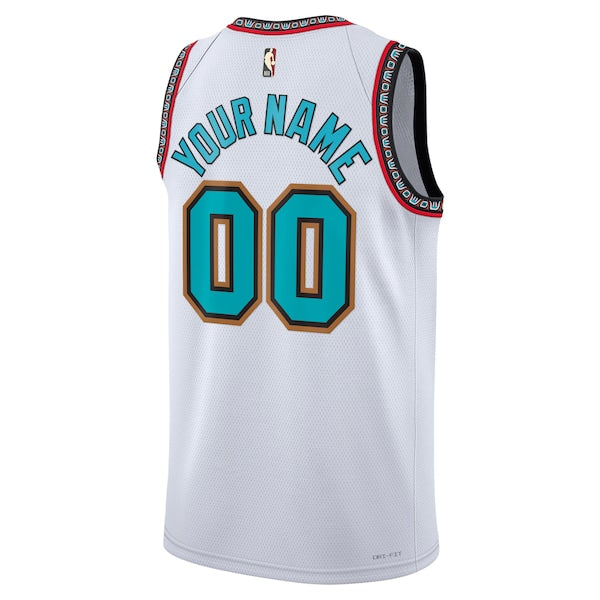 Memphis Grizzlies Nike Unisex Adult Swingman Custom Jersey - Classic Edition - White