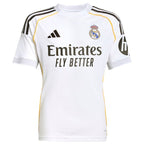 Los Merengues adidas Youth 2025/26 Home Replica Custom Jersey - White/Blue