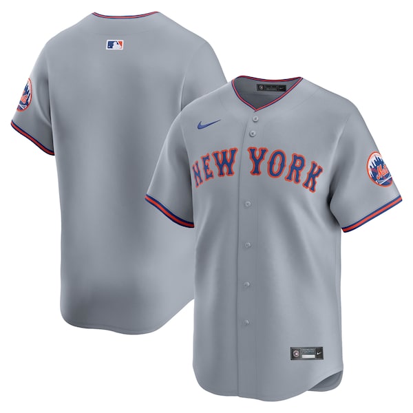 New York Mets Nike Away Limited Jersey - Gray/White