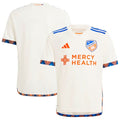 FC Cincinnati adidas Youth 2024 The Canvas Kit Replica Jersey - White