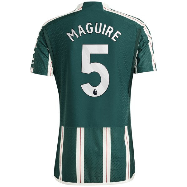 Harry Maguire Manchester United adidas 2023/24 Away Authentic Player Jersey - Green/Red
