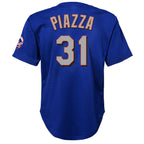 Mike Piazza New York Mets Youth Cooperstown Collection Mesh Batting Practice Jersey - Royal
