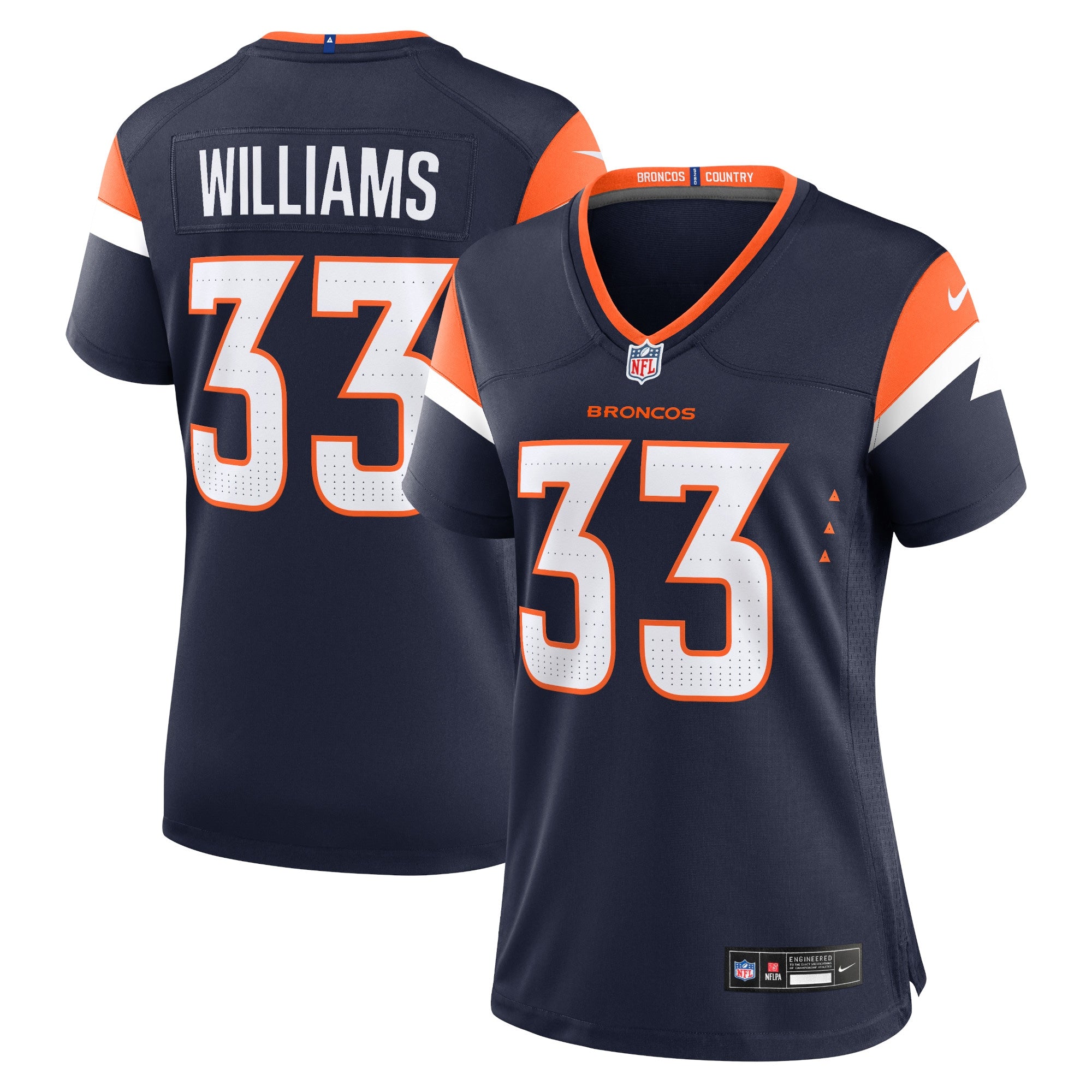 Javonte Williams Denver Broncos Nike Women's Game Jersey - Orange