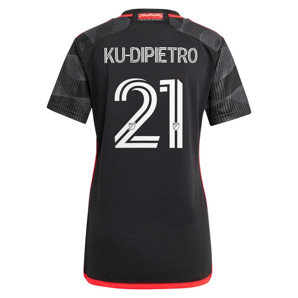 Theodore Ku-Dipietro D.C. United adidas Women's 2024 The Icon Kit Replica Player Jersey – Black