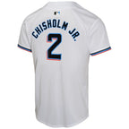 Jazz Chisholm Jr. Miami Marlins Nike Youth Home Game Player Jersey - White
