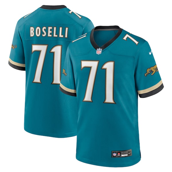 Tony Boselli Jacksonville Jaguars Nike Prowler Throwback Retired Player Game Jersey - Teal