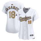 Yoshinobu Yamamoto Los Angeles Dodgers Nike Women's 2025 Gold Collection Limited Jersey - White
