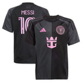 Lionel Messi Inter Miami CF adidas Youth 2025 The Fortitude Kit Replica Player Jersey - Black
