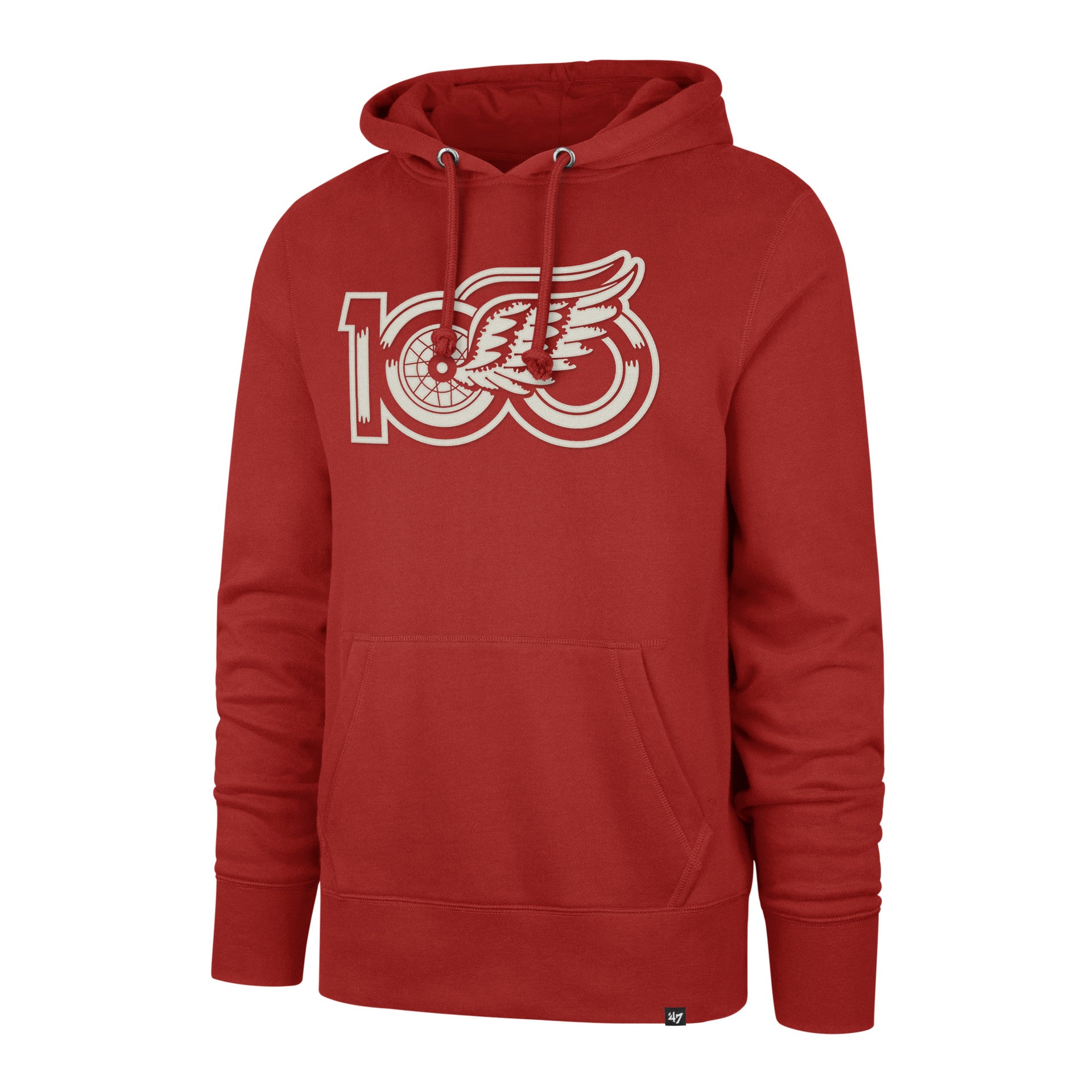 Detroit Red Wings '47 Brand Centennial Core Headline Hooded Sweatshirt - Red