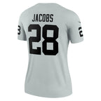 Josh Jacobs Las Vegas Raiders Nike Women's Inverted Legend Jersey - Silver