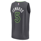 Anthony Edwards Minnesota Timberwolves  Youth Fast Break Replica Player Jersey - Statement Edition - Anthracite
