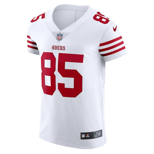 George Kittle San Francisco 49ers Nike Vapor Elite Jersey - White/Red/Scarlet