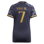 Vinicius Junior Los Merengues adidas Women's 2023/24 Away Replica Player Jersey - Navy