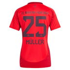 Thomas Müller Bayern Munich adidas Women's 2024/25 Home Replica Player Jersey - Red