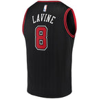 Zach LaVine Chicago Bulls  Fast Break Team Replica Jersey Black - Statement Edition