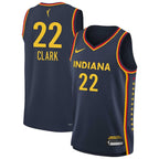 Caitlin Clark Indiana Fever Nike Youth 2024 WNBA Draft Explorer Edition Victory Player Jersey - Navy