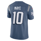 Drake Maye New England Patriots Nike 2025 Rivalries Collection Limited Jersey - Storm Blue