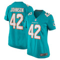 Alexander Johnson Miami Dolphins Nike Women's  Game Jersey -  Aqua
