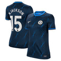 Nicolas Jackson Chelsea Nike Women's 2023/24 Away Stadium Replica Player Jersey - Navy/Blue