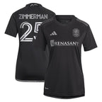 Walker Zimmerman Nashville SC adidas Women's 2024 Man In Black Kit Replica Player Jersey - Black