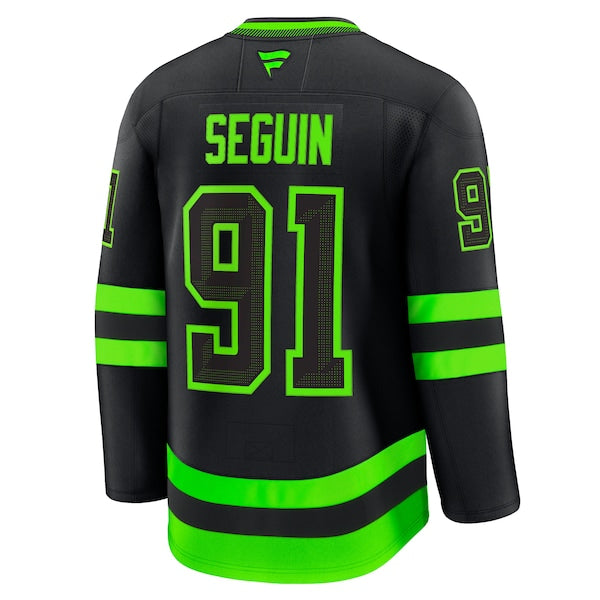 Tyler Seguin Dallas Stars  Alternate Premium Jersey - Black/Kelly Green