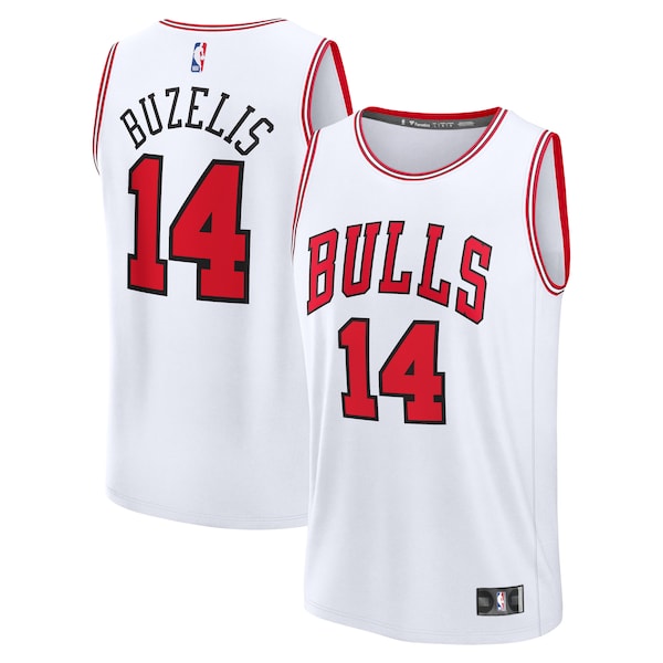 Matas Buzelis Chicago Bulls  Youth Fast Break Replica Player Jersey - Association - White Edition