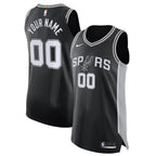 San Antonio Spurs Nike Authentic Custom Jersey Black - Icon Edition