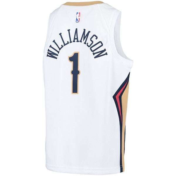 Zion Williamson New Orleans Pelicans Nike Youth Swingman Player Jersey - Association Edition - White/Navy
