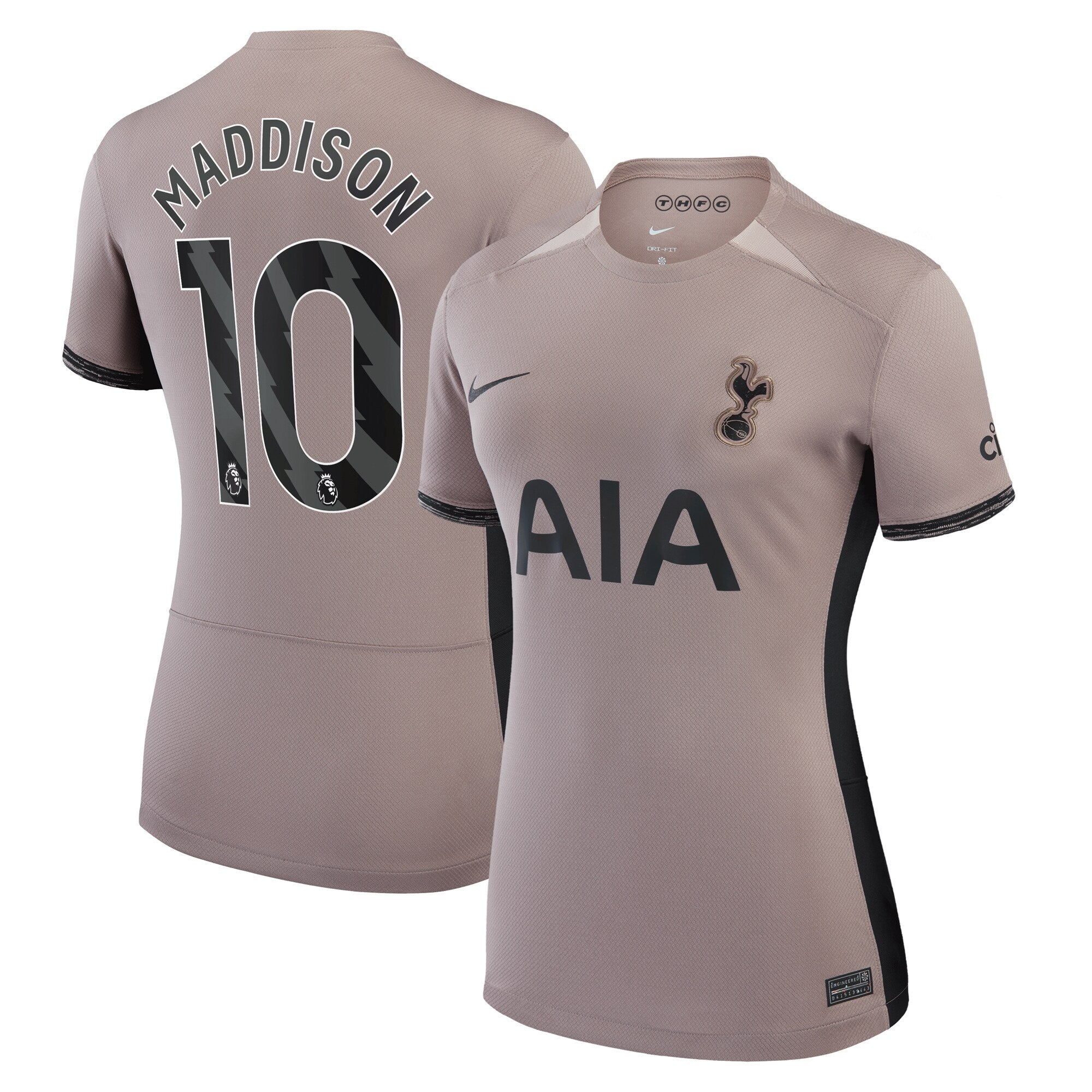 James Maddison Tottenham Hotspur Nike Women's 2023/24 Home Stadium Replica Player Jersey - White/Navy/Tan