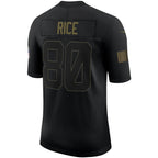 Men's Nike Jerry Rice San Francisco 49ers 2020 Salute To Service Retired Limited Jersey - Black