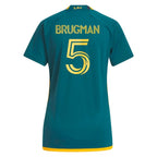 Gastón Brugman LA Galaxy adidas Women's 2024 LA Kit Replica Player Jersey - Green