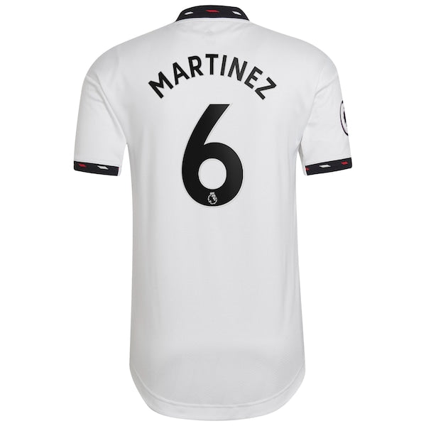 Lisandro Martínez Manchester United adidas 2022/23 Away Authentic Player Jersey - White