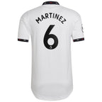 Lisandro Martínez Manchester United adidas 2022/23 Away Authentic Player Jersey - White