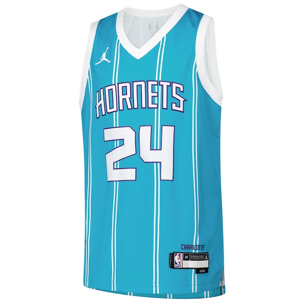 Brandon Miller Charlotte Hornets Nike Youth Swingman Jersey - Icon Edition - Teal