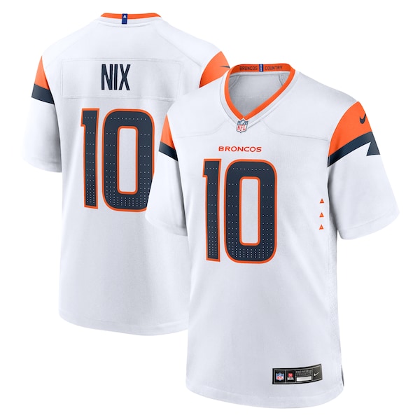 Bo Nix Denver Broncos Nike Youth Game Jersey -  White