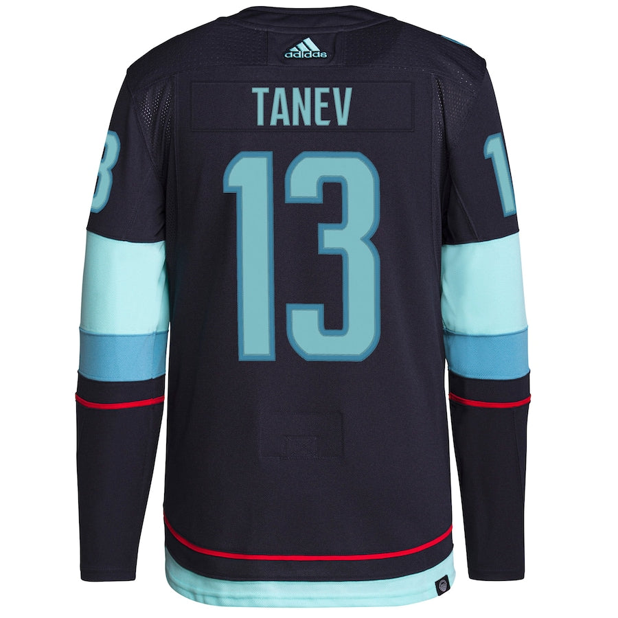 Brandon Tanev Seattle Kraken adidas Home Authentic Pro Primegreen Player - Jersey - Deep Sea Blue