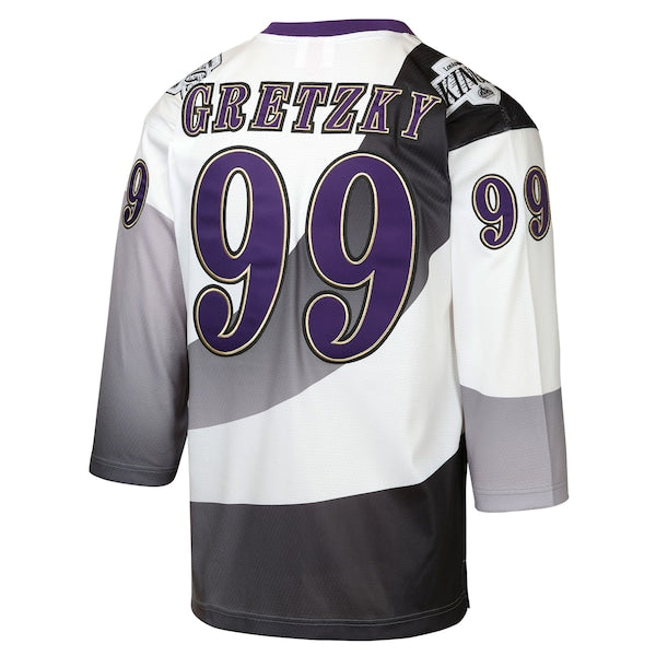 Wayne Gretzky Los Angeles Kings  Youth 1995/96 Power Play Throwback Alternate Player Jersey with Captain Patch - White/Black