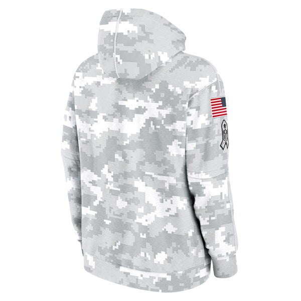 Denver Broncos Nike 2024 Salute to Service Club Fleece Pullover Hoodie - Arctic Camo