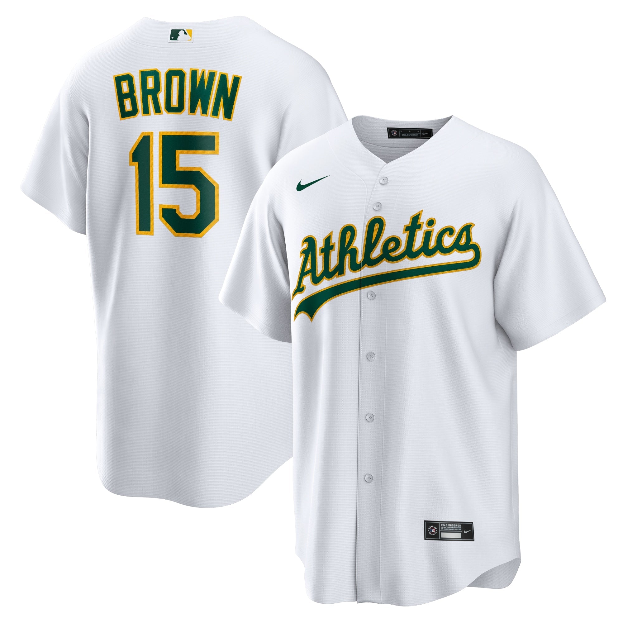 Seth Brown Oakland Athletics Nike Alternate Replica Jersey - Kelly Green/White