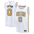Jayson Tatum Boston Celtics  Youth 2025/26 City Edition Fast Break Jersey - White