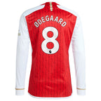 Martin Odegaard Arsenal adidas 2023/24 Home Replica Player Long Sleeve Jersey - Red