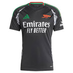 Arsenal adidas Men's 2024/25 Away Replica Jersey - Black