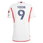 Giacomo Vrioni New England Revolution adidas 2024 Defiance Authentic Jersey - White